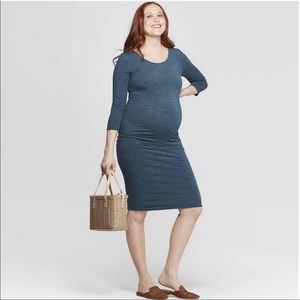 Isabel maternity midi dress